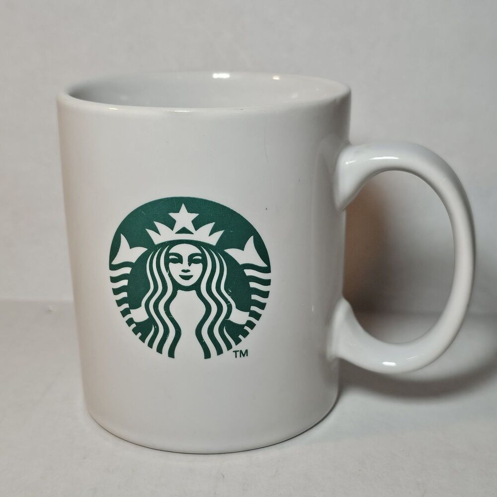 Starbucks Classic 10.8oz. Coffee Cup Mug With Green Siren Mermaid Logo 2011